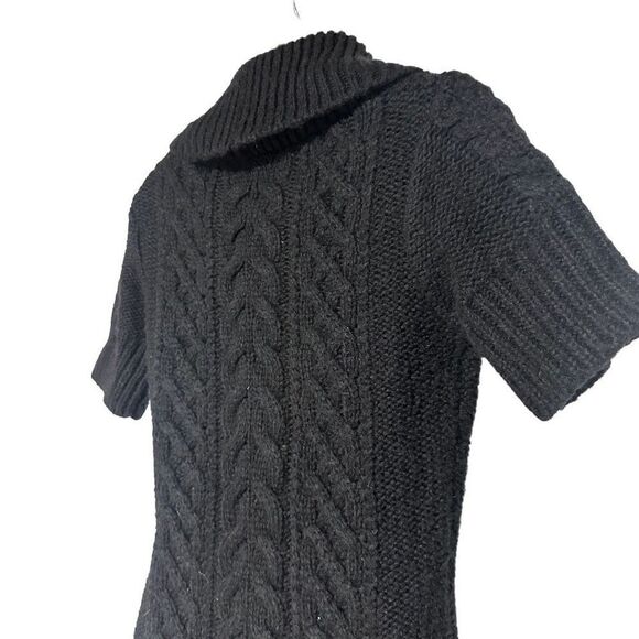 BCBG MAXAZRIA Women’s Black Short Sleeved Sweater Size Small - Picture 4 of 12